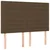 Vidaxl Box spring postelja z vzmetnico temno rjava 140x200 cm blago