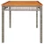 Vrtni stol sivi 140 x 80 x 75 cm od poliratana i drva bagrema