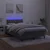 Krevet box spring s madracem LED tamnosivi 120 x 200 cm baršun