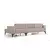 Atelier del Sofa Ugaona garnitura Horizon 85x43x207cm Svetlobraon