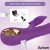 Action Fliper Triple Motor Vibrator with Thrusts & Double Pulsation Purple