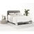 Svetlo rjava boxspring postelja 200x200 cm Dove – Maison de Reve