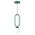 Opviq luster Loop-20456-C, 1 × E27, tamnozeleni