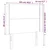 Vidaxl Vzglavje z ušesi krem 103x16x118/128 cm blago