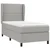 Vidaxl Box spring postelja z vzmetnico svetlo siva 90x190 cm blago