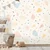 Samolepilna tapeta pastelne terrazzo oblike - 490x330