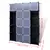 Modularni ormarić s 14 pretinaca crno-bijeli 37x146x180,5 cm