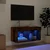 TV ormarić s LED svjetlima boja dimljenog hrasta 60x30x30 cm