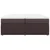 Vidaxl Box spring postelja z vzmetnico temno rjav 200x200 cm blago
