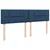 Vidaxl Box spring postelja z vzmetnico modra 180x200 cm blago