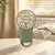 Aigostar - Punjivi džepni ventilator 4W/5V 500 mAh USB, zelene boje