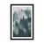 Plakat s paspartujem gore v meglici - 30x45 no frame