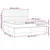Vidaxl Box spring postelja z vzmetnico LED temno siva 180x200 cm blago