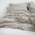 Krem lan produžena posteljina za bračni krevet 200x220 cm - Linen Tales