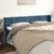 Vidaxl Vzglavje z ušesi temno modro 183x16x78/88 cm žamet