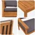 Sjedeća garnitura za vrt 4 pcs Smeđa 120 x 65,5 x 79 cm