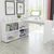 Vidaxl Jedilna miza 140x80x75 cm bela