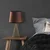 Opviq Stona lampa Telis-5382, 28x28x55 cm, IP20, Braon-zlatne boje