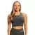 GymBeam Ženski sportski top BEAT Charcoal