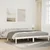 shumee vidaXL Zelo dolga postelja brez vzmetnice, bela, 180x220 cm, borov les