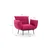 Atelier del Sofa Fotelja Jax 90x95x80cm Tamnocrvena