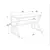 Hanah home Radni sto 120x72,8x60?cm Belo-Zlatni