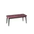 Hanah Home klupa Pera, 105 cm, puder roze / crna