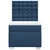 Vidaxl Box spring postelja z vzmetnico modra 90x190 cm blago