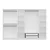Hanah Home Kale 4019 Garderober, 270x190x52cm, Beli