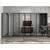Hanah Home ormar sa reflektujućim staklom Nisa 20634, 360 cm, antracit