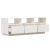 Den TV omarica bela 140x37x50 cm trdna borovina