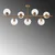 Opviq Fazli 10541 Luster, Zlatno-beli