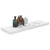 Plutajuće zidne police 2 kom sjajne bijele 80x23,5x3,8 cm MDF