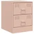 Noćni ormarići 2 kom ružičasti 34,5 x 39 x 44 cm čelični