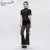Ženske hlače DEVIL FASHION - Gothic Drawstring Mesh Splice Flared - EPT012