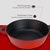 Combo set consisting in frying pan and lid, 26cm, cast iron, Red - LAV
