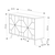 Hanah Home Konzolni sto Dune, 123 x62.4 x35 cm, Antracit