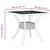 Vidaxl vidaXL Vrtna miza rjava 80x80x75 cm lito aluminij