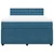Vidaxl Box spring postelja z vzmetnico modra 140x200 cm žamet