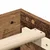 Vidaxl Posteljni okvir brez vzmetnice star les 200x200 cm