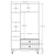 Hanah Home Ormar Rb-047, 105x190x52 cm, Beli