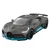 Kovinski avtomobilček Bugatti DIVO 1:43, črn