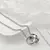Ogrlica US-15293 - Srebrna / Crna KP15293