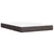 Vidaxl Box spring postelja z vzmetnico temno rjav 140x190 cm blago