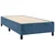 VIDAXL Box spring postelja z vzmetnico temno moder 90x190 cm