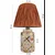 Opviq Stona lampa YL675, 25x20x40 cm, IP20, Krem-narandžasta