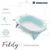 KikkaBoo sklopiva kadica foldy mint ( KKB70023 )