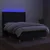 Vidaxl Box spring postelja z vzmetnico LED črna 140x190 cm blago
