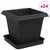 Saksije za biljke 24 pcs Crna 16 x 16 x 14 cm Plastika