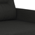 vidaXL Dvosed črn 120 cm blago